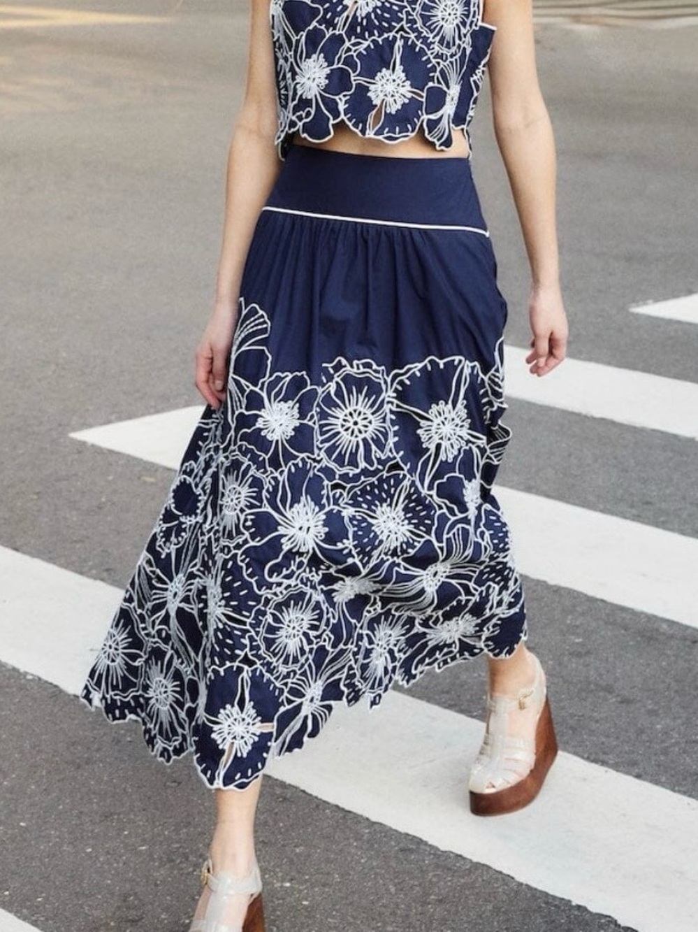 FARM Rio Bleu Flowers Richelieu Maxi Skirt